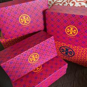 Tory Burch empty shoe boxes - set of 6 boxes